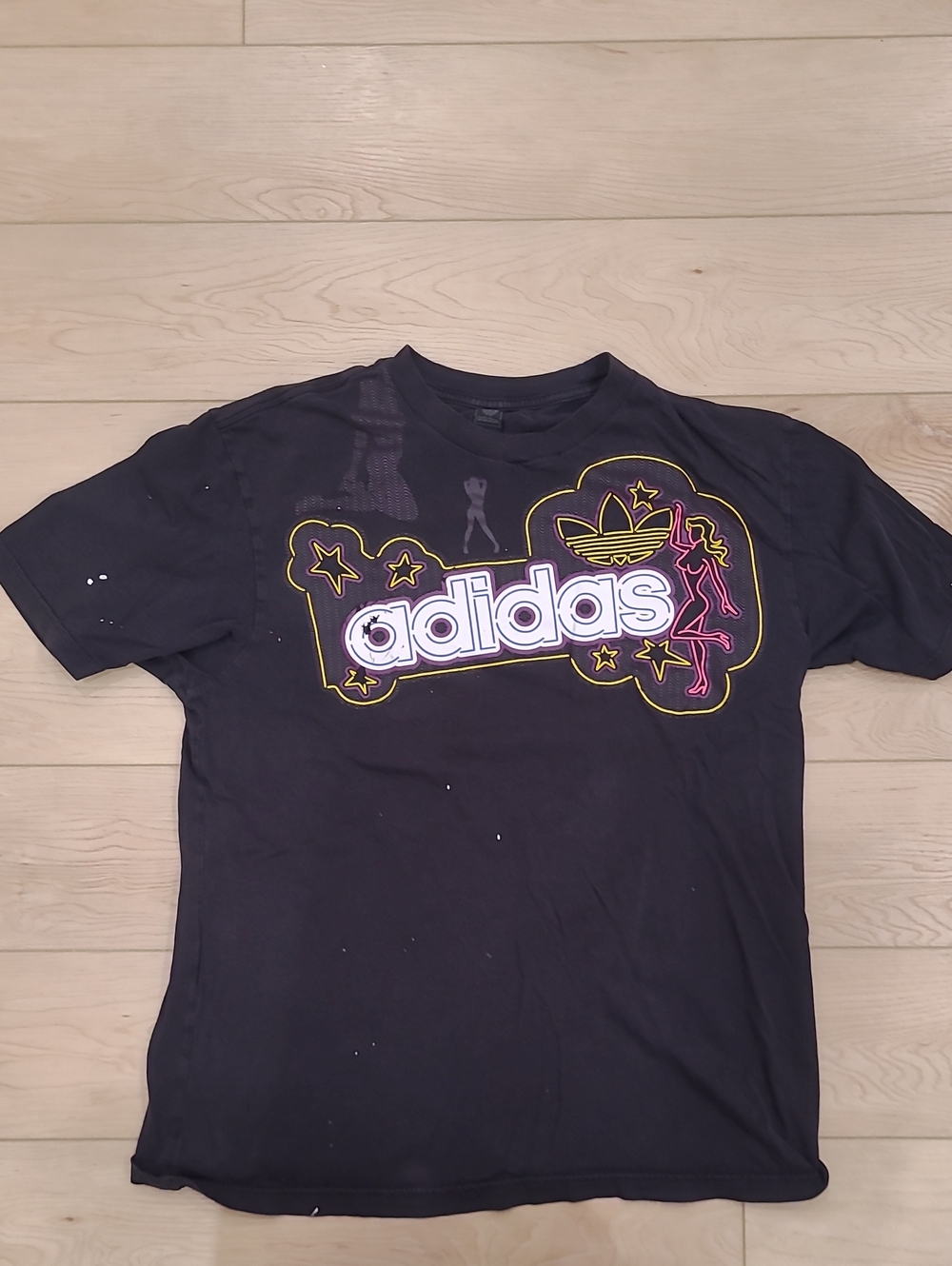 2008 Adidas Originals "Neon Vegas" Casino Pin-Up Graphic Tee